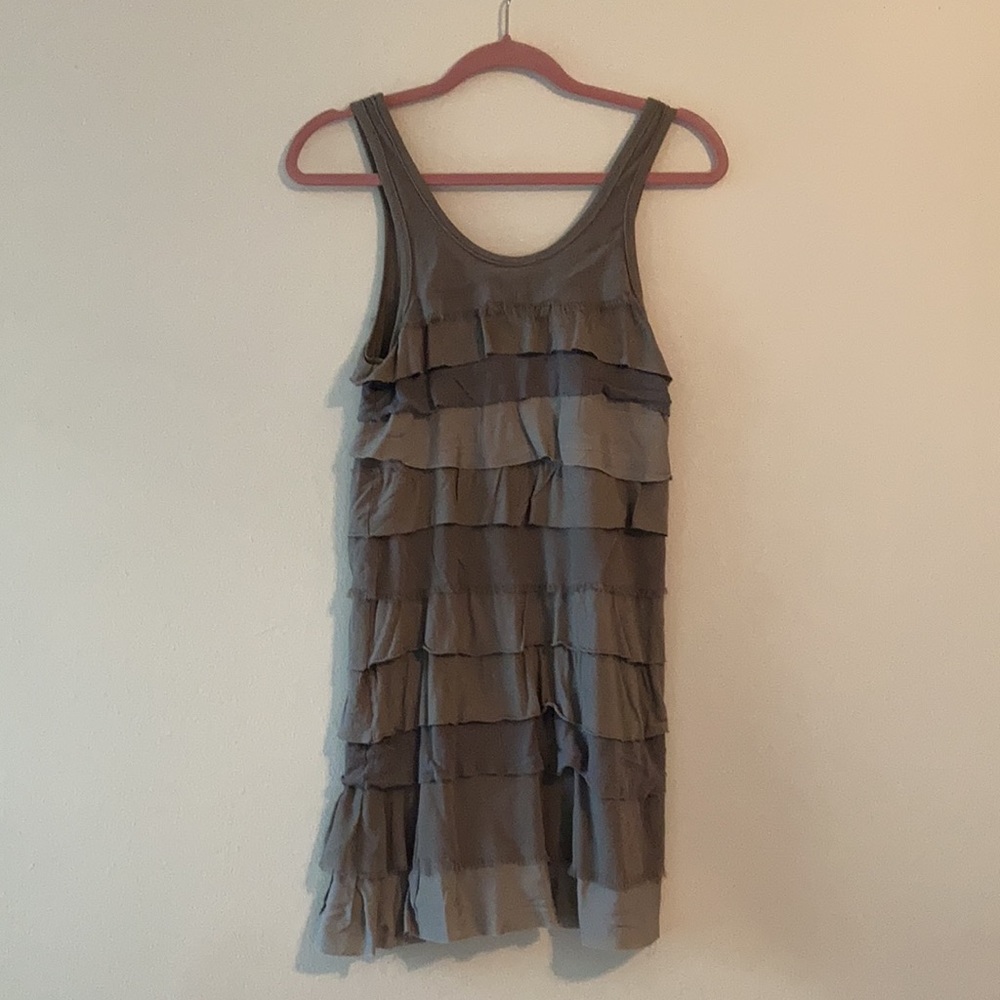 THEORY TIERED RUFFLE MINI DRESS - Picture 2 of 5